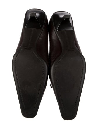 Prada Leather Bow Accents Pumps