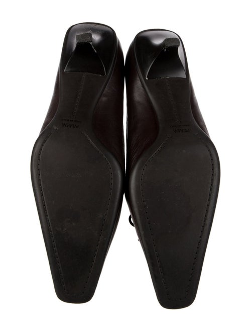 Prada Leather Bow Accents Pumps