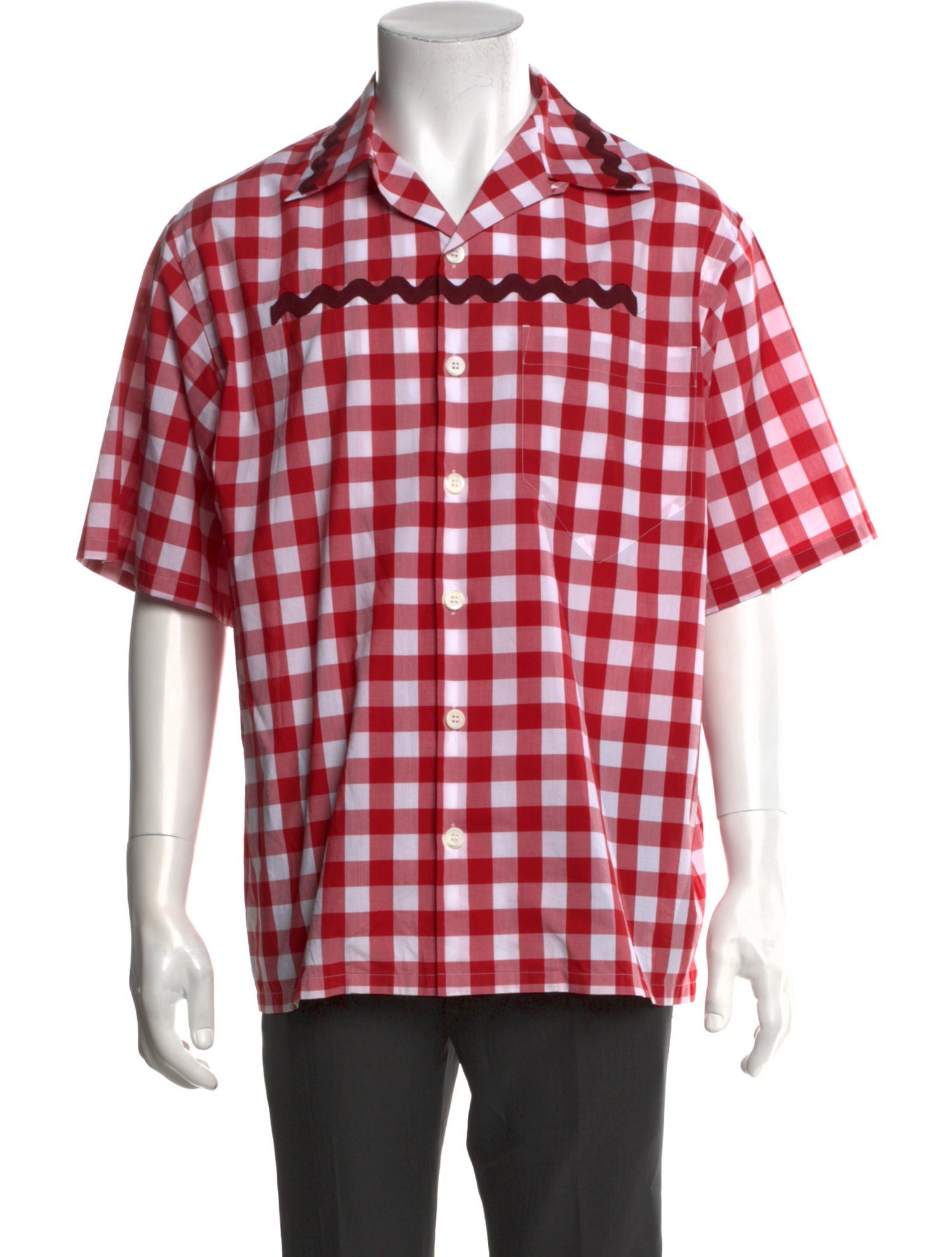 Prada 2023 Plaid Print Shirt