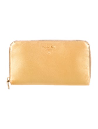 Prada Saffiano Lux Leather Continental Wallet