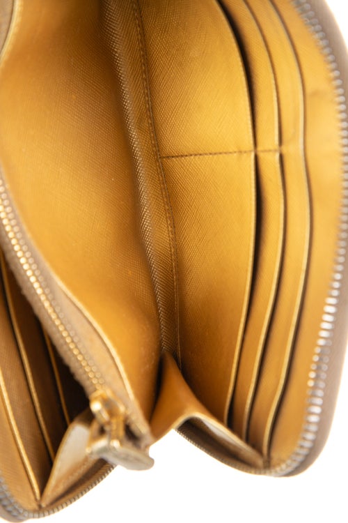 Prada Saffiano Lux Leather Continental Wallet