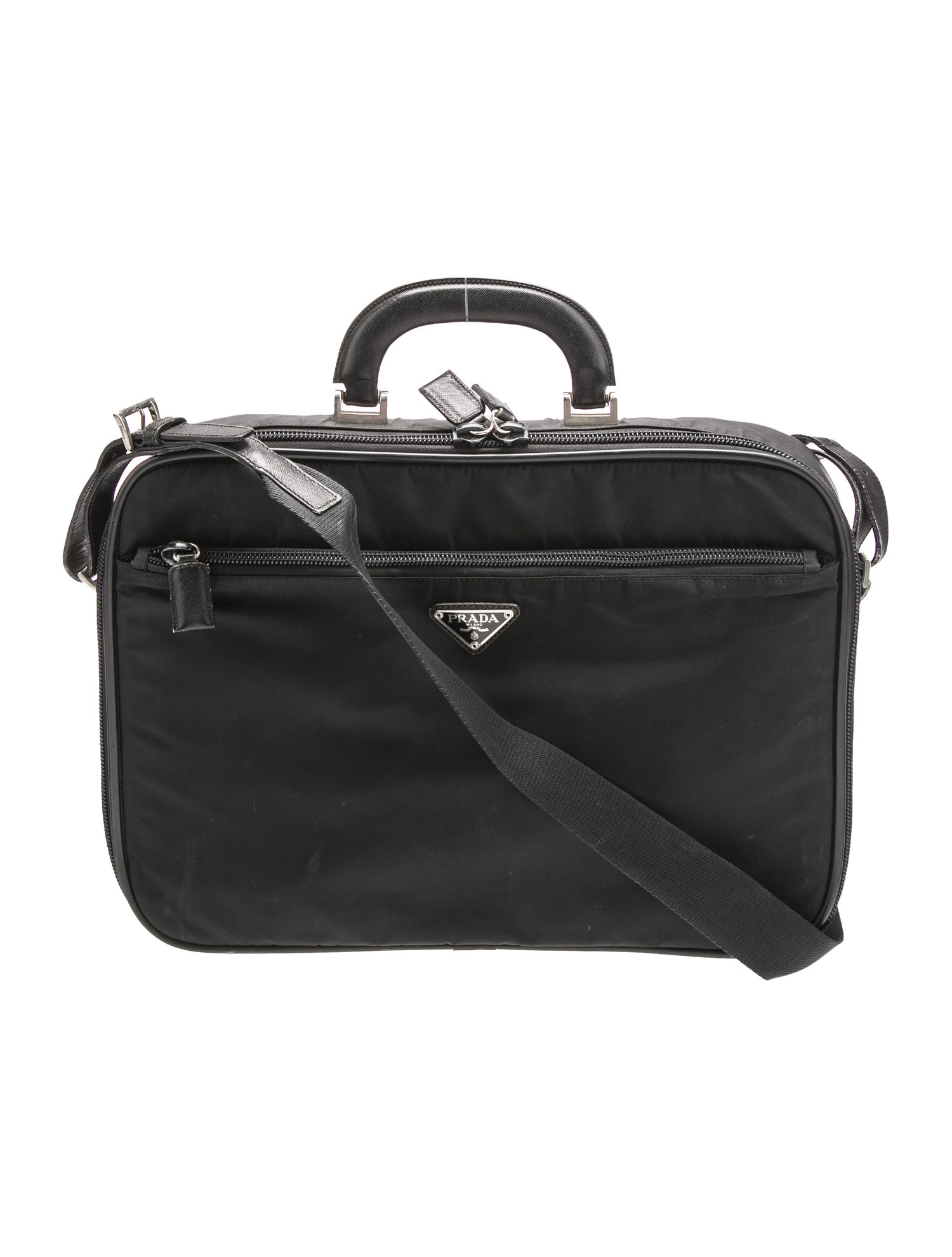 Prada Saffiano Leather Briefcase Vintage