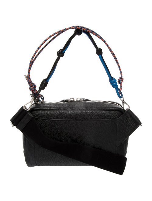 Prada Enameled Metal Triangle Shoulder Bag w/Charms 2024