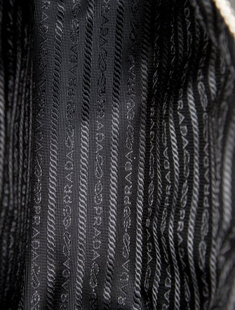 Prada Enameled Metal Triangle Shoulder Bag w/Charms 2024