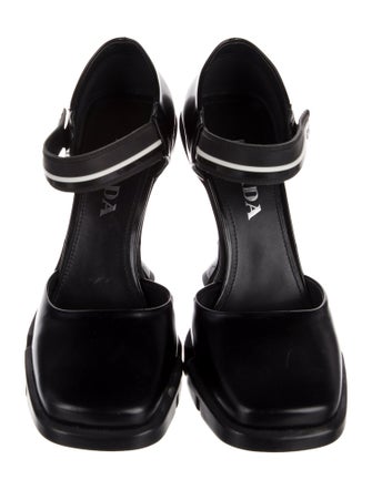 Prada Leather D'Orsay Pumps