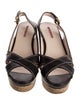 Prada Sport Leather Slingback Sandals