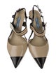 Prada Patent Leather Animal Print Slingback Pumps