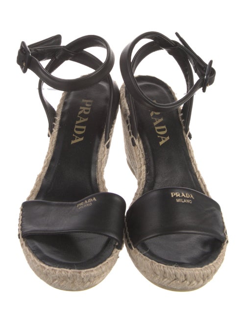 Prada Leather Espadrilles