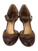Prada Leather Printed D'Orsay Pumps