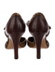 Prada Leather Printed D'Orsay Pumps