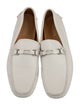 Prada Leather Chain-Link Accents Loafers