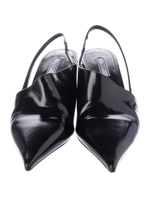 Prada Patent Leather Slingback Pumps