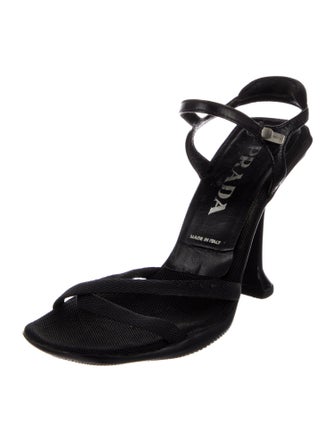 Prada Leather Slingback Sandals