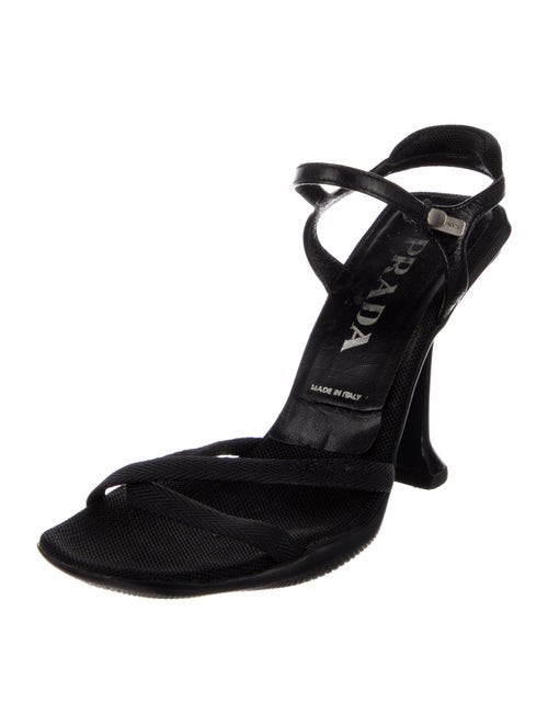 Prada Leather Slingback Sandals