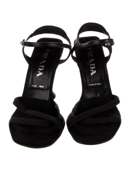 Prada Leather Slingback Sandals