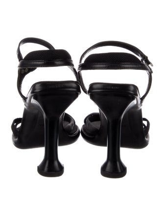 Prada Leather Slingback Sandals