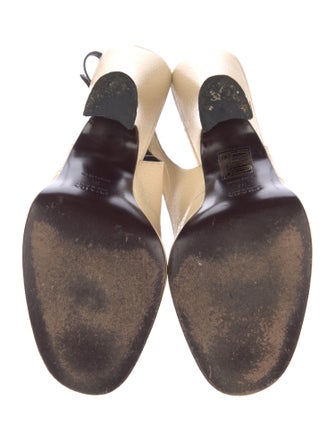 Prada Leather Slingback Pumps