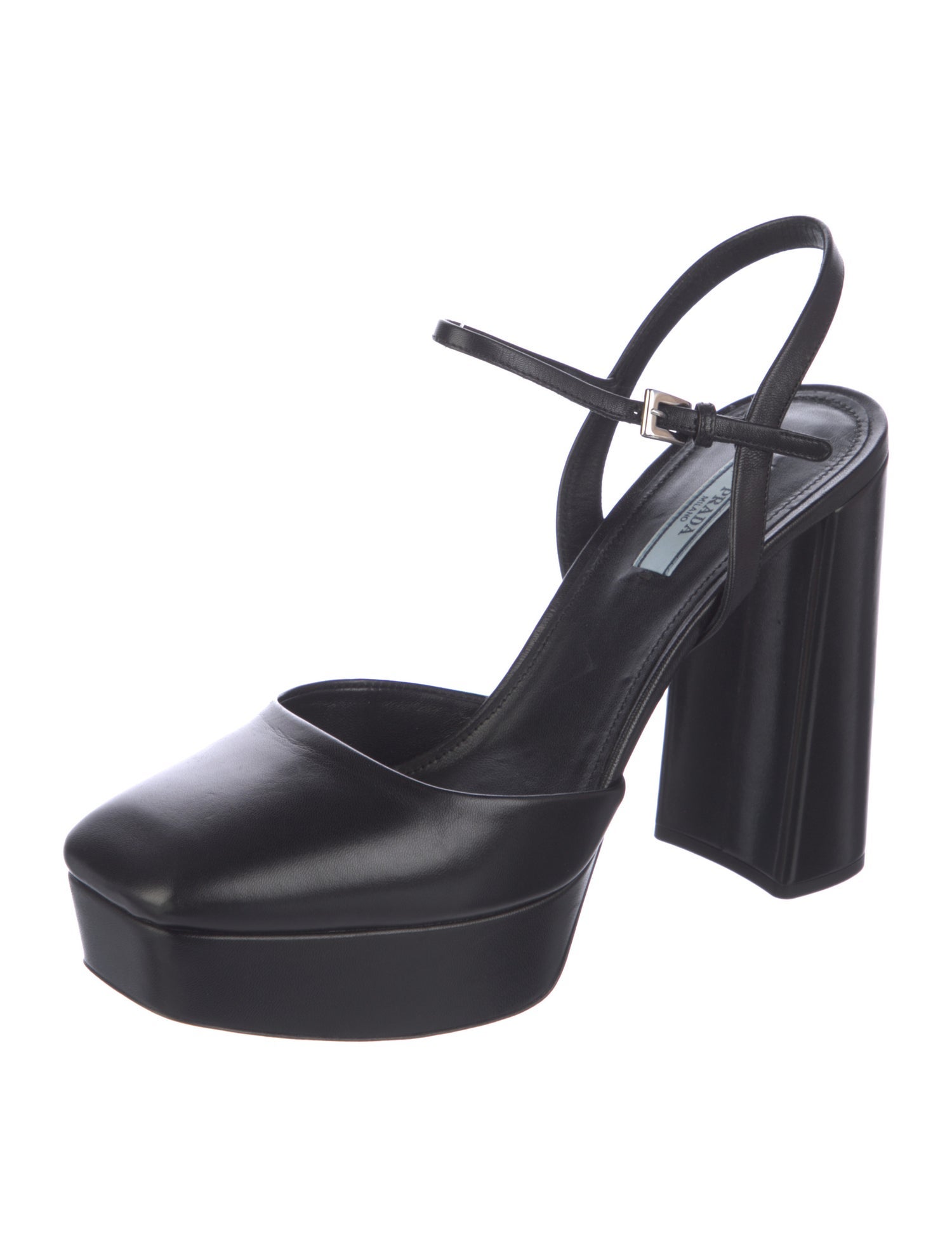 Prada Leather Slingback Pumps
