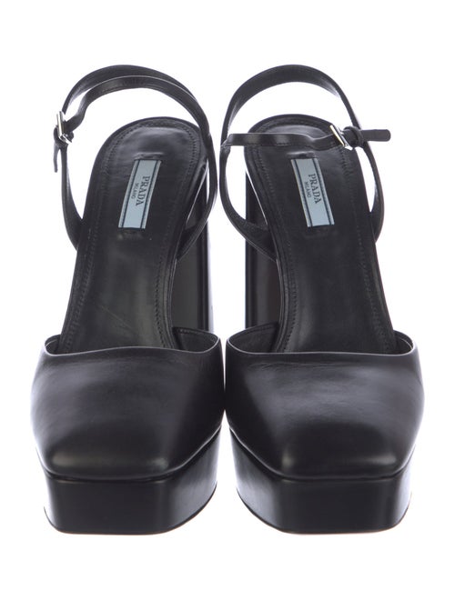Prada Leather Slingback Pumps