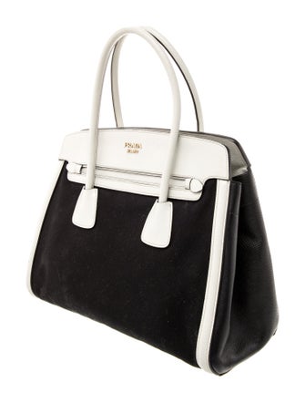 Prada Saffiano Lux Leather Top Handle Bag