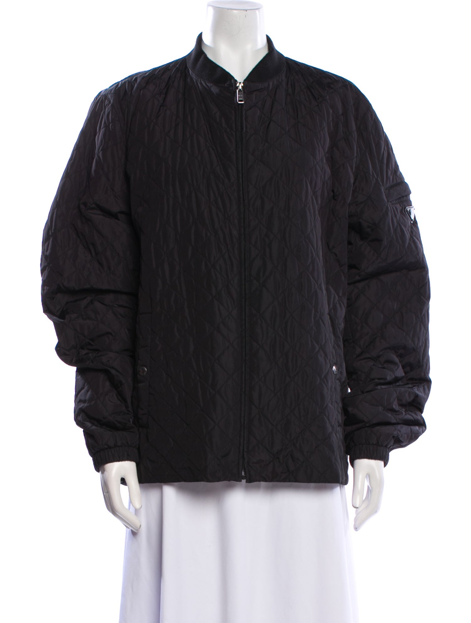 Prada 2014 Enameled Metal Triangle Jacket