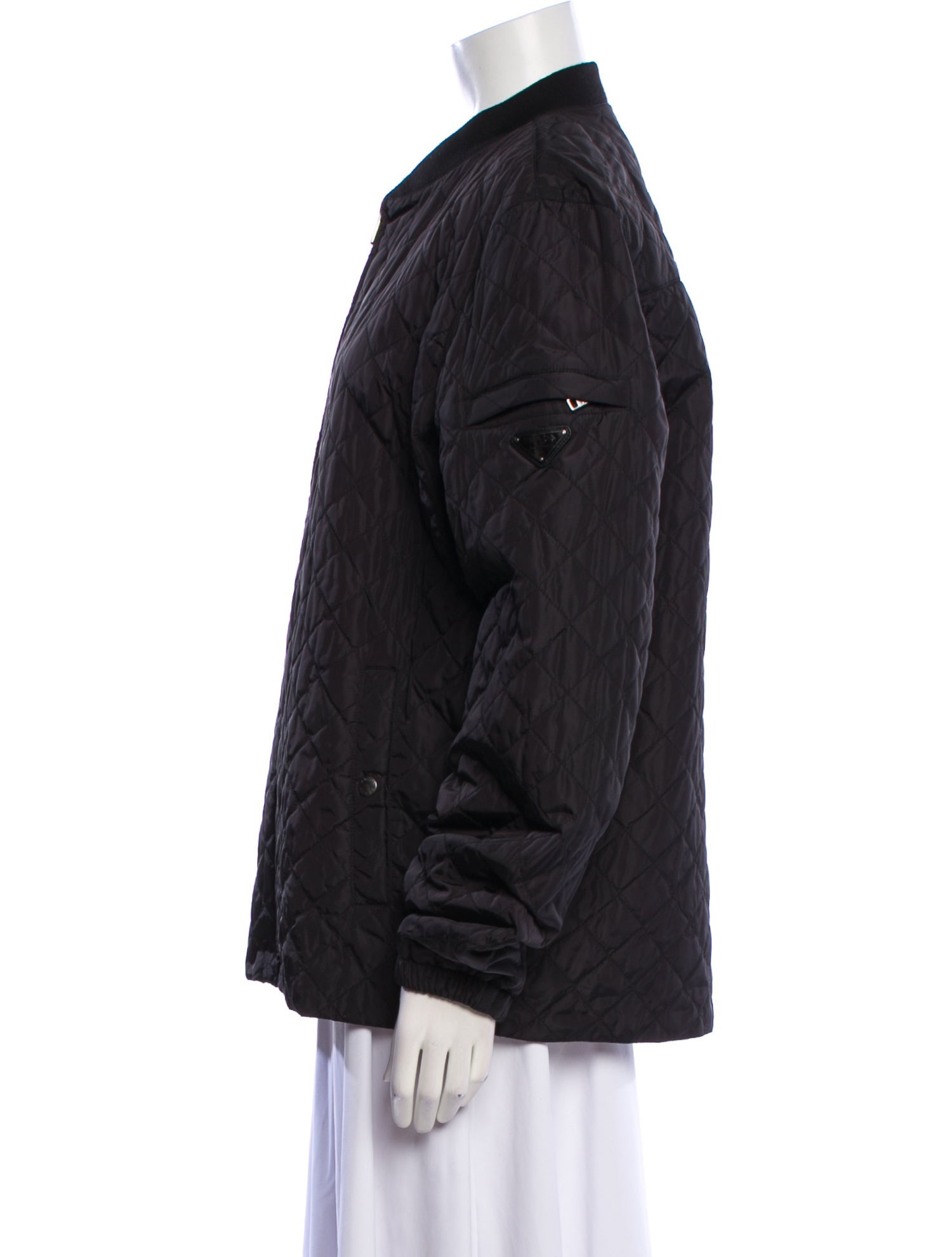 Prada 2014 Enameled Metal Triangle Jacket