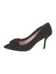 Prada Suede Bow Accents Pumps