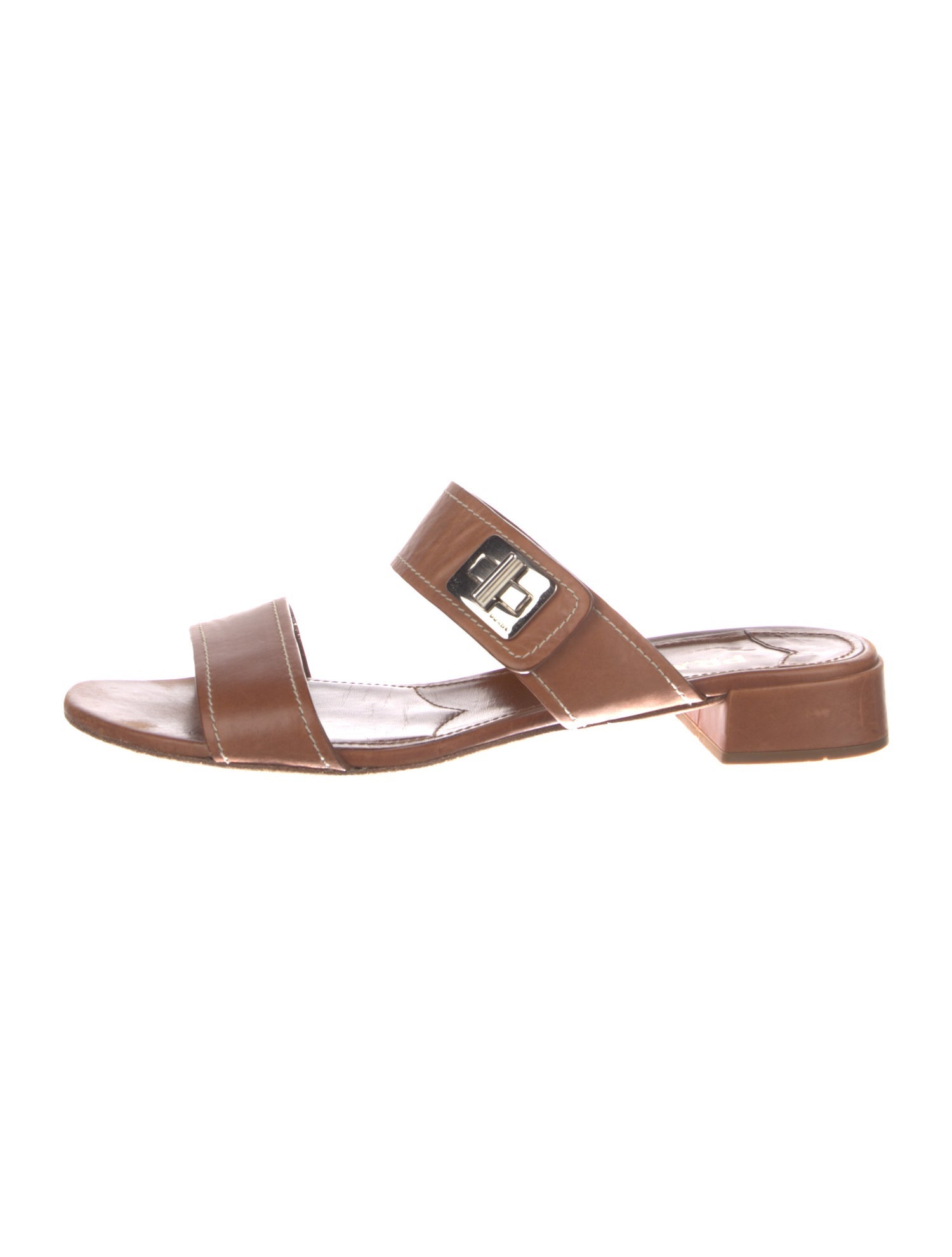 Prada Leather Slides