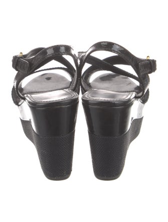 Prada Patent Leather Slingback Sandals