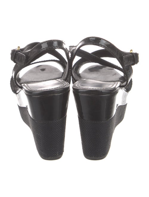 Prada Patent Leather Slingback Sandals