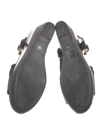 Prada Patent Leather Slingback Sandals