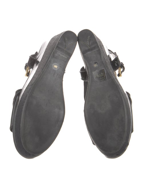 Prada Patent Leather Slingback Sandals