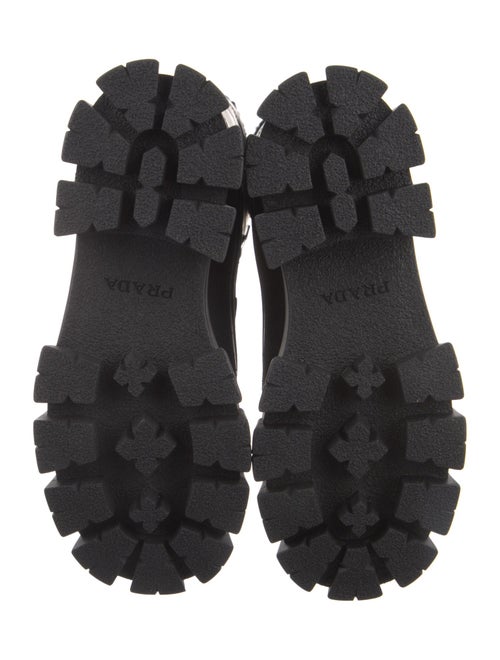 Prada Pull Up Winter Leather Lace-Up Boots