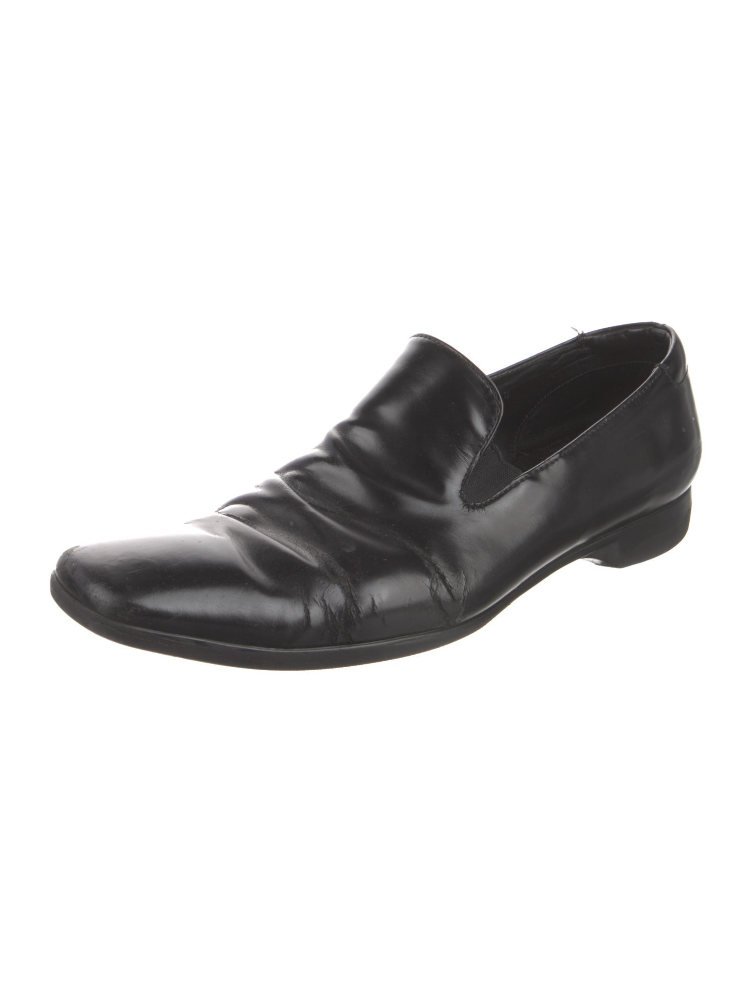 Prada Leather Dress Loafers