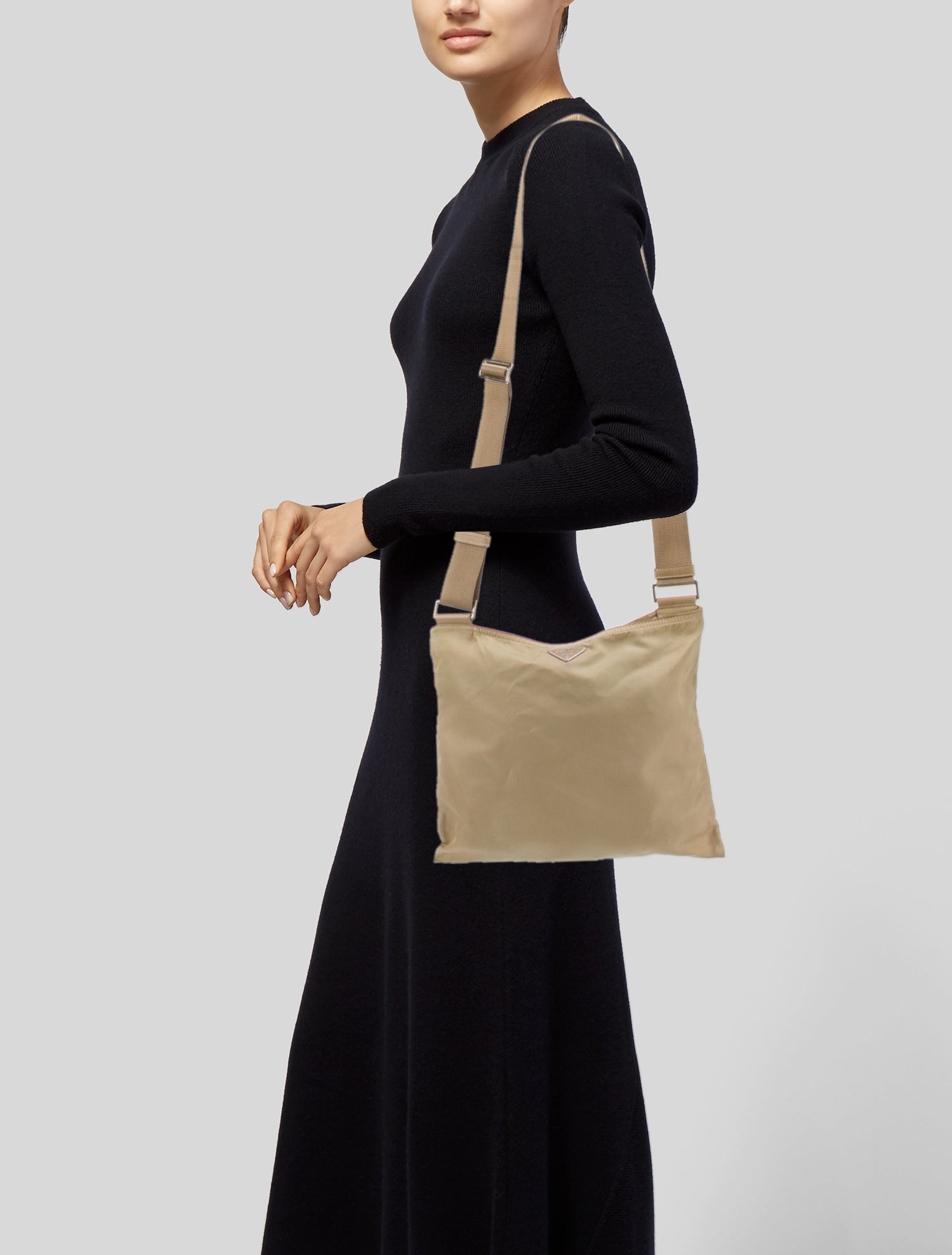 Prada Vela Nylon Messenger Bag