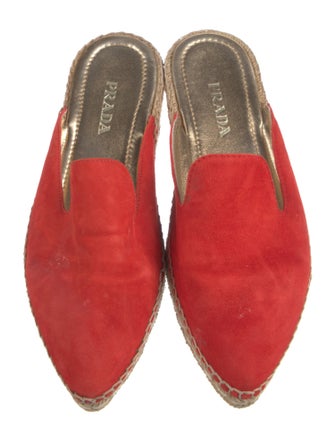 Prada Suede Braided Accents Espadrilles
