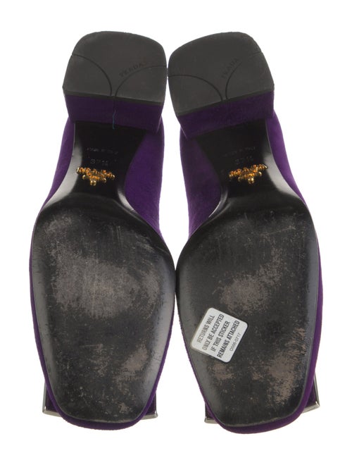 Prada Suede Crystal Embellishments Pumps