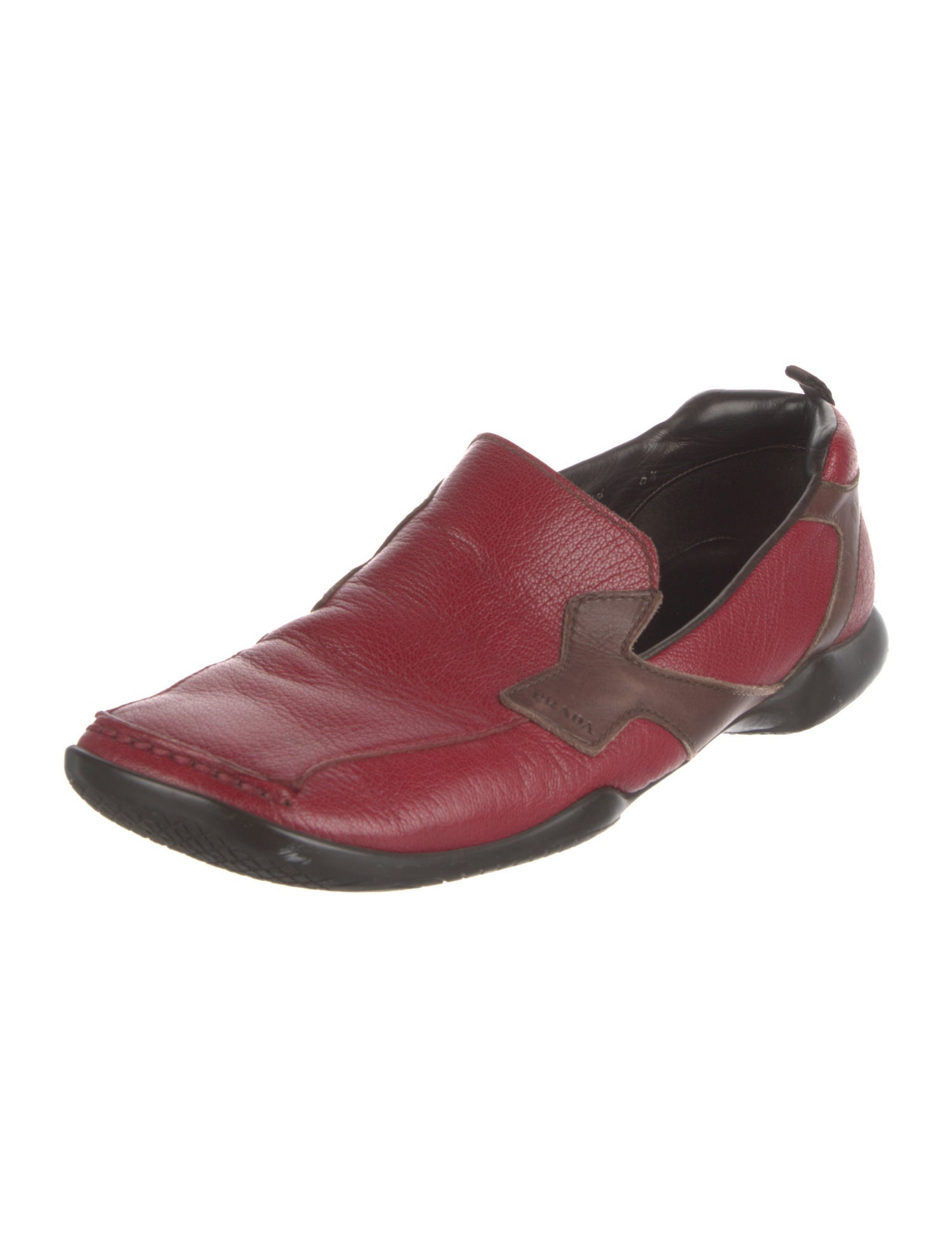 Prada Sport Vintage Leather Loafers