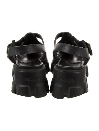 Prada Rubber Slingback Sandals