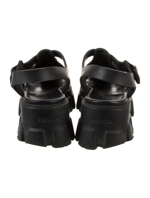 Prada Rubber Slingback Sandals