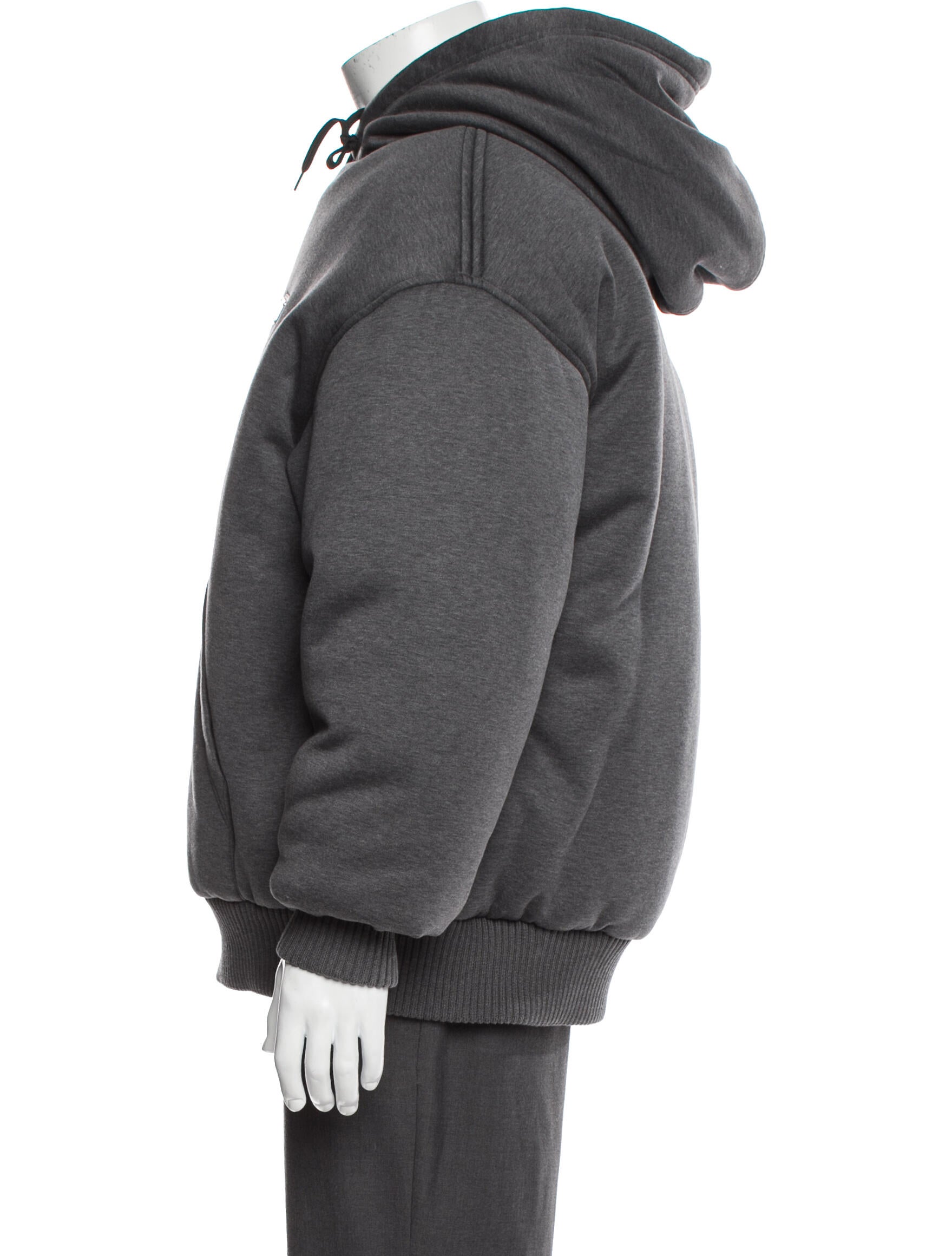 Prada 2022 Enameled Metal Triangle Puffer Coat w/ Tags