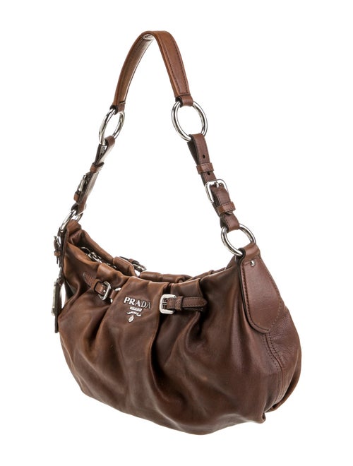 Prada Soft Calf Leather Bucket Bag