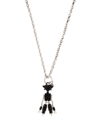 Prada Robot Pendant Necklace