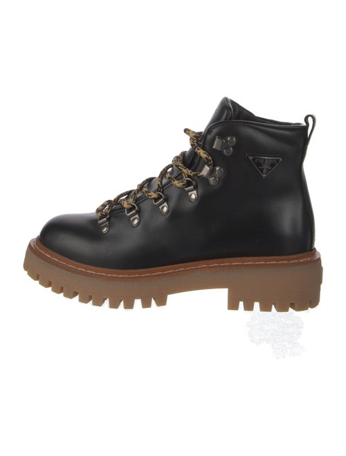 Prada Leather Combat Boots