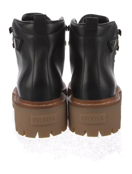 Prada Leather Combat Boots