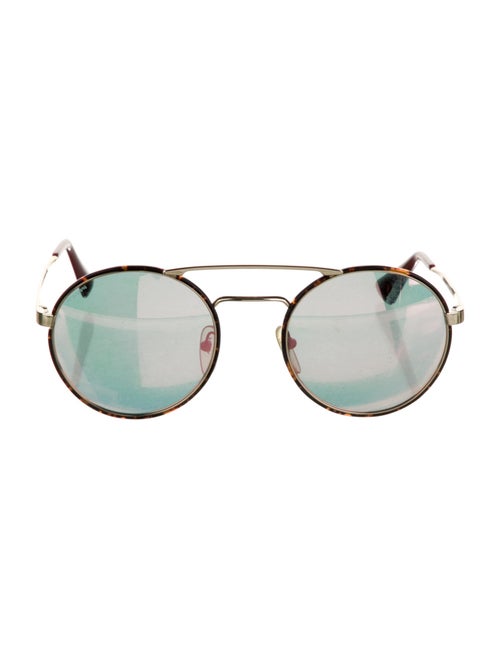Prada Round Mirrored Sunglasses