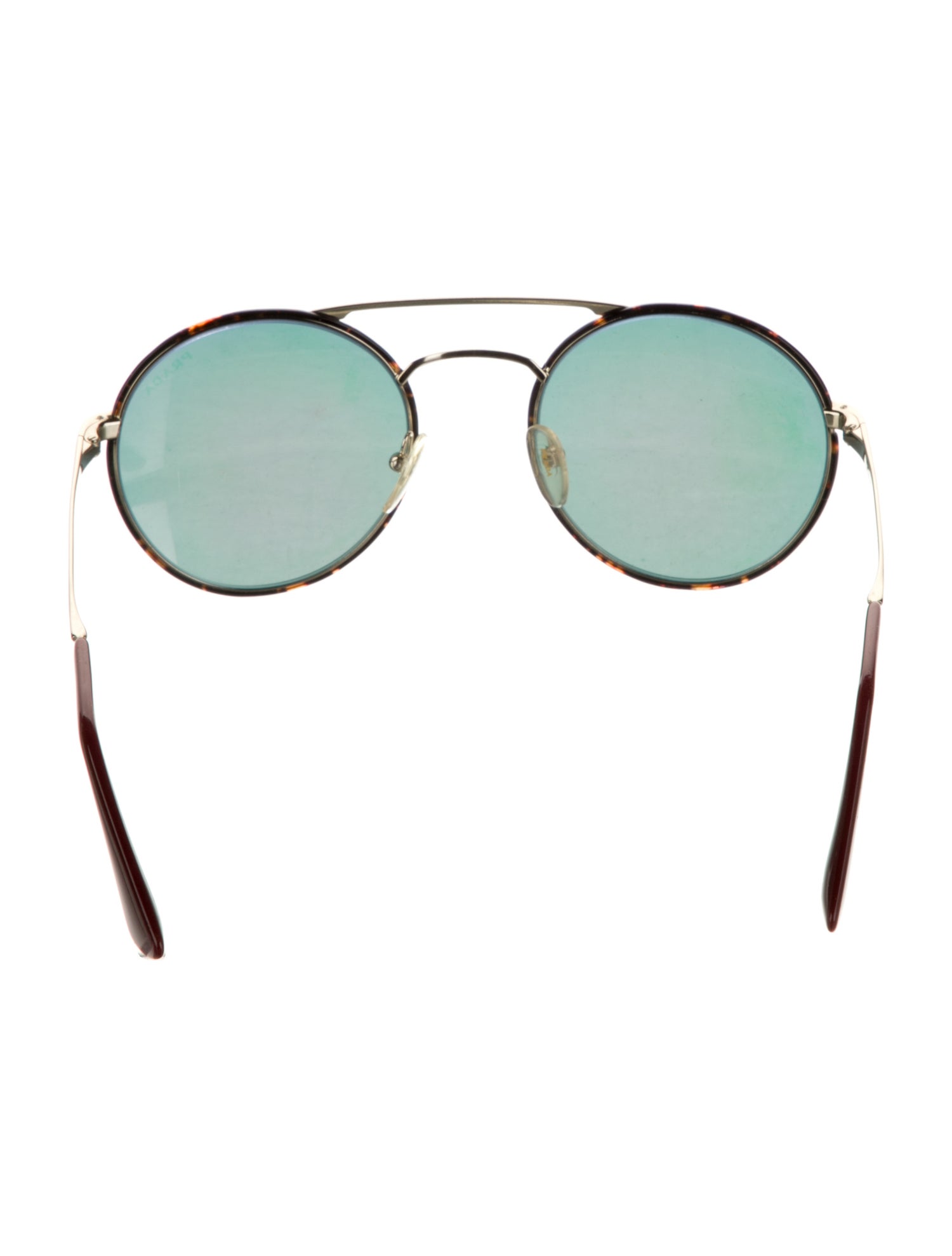 Prada Round Mirrored Sunglasses