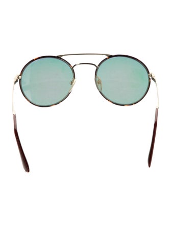 Prada Round Mirrored Sunglasses