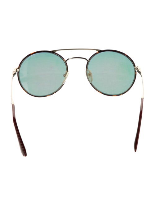 Prada Round Mirrored Sunglasses