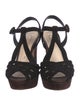 Prada Suede T-Strap Sandals